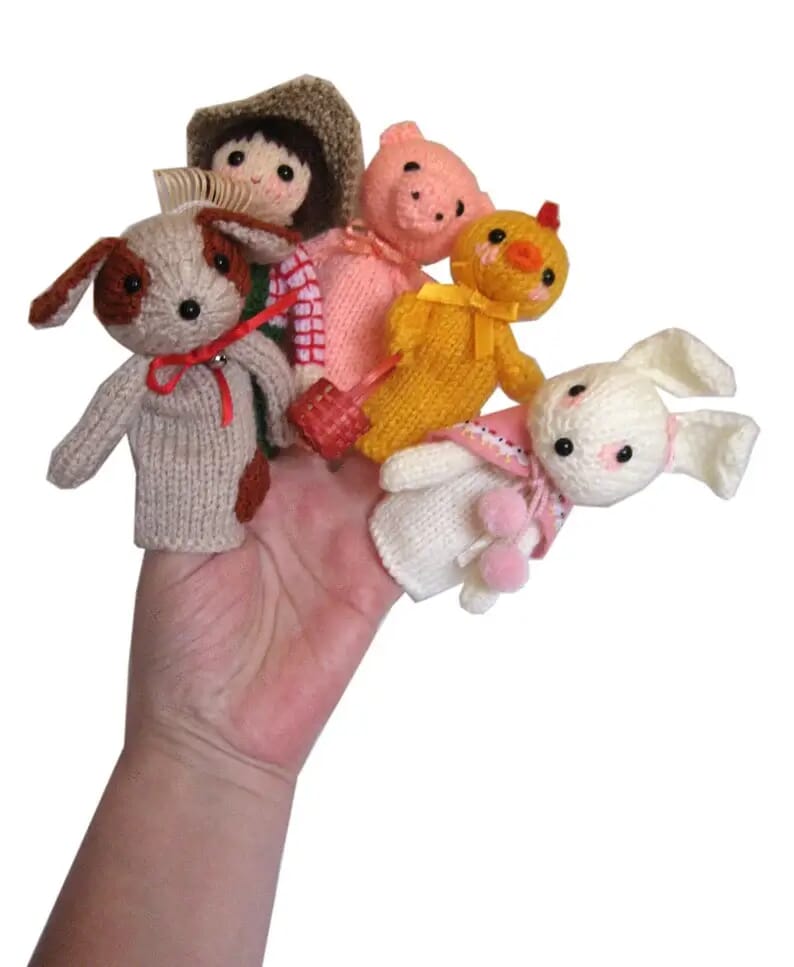crochet finger puppets