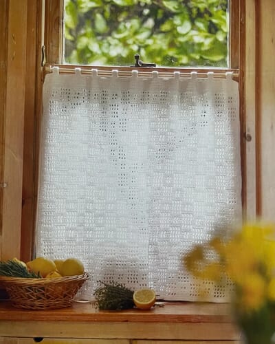 Crochet Mesh Cotton Curtain