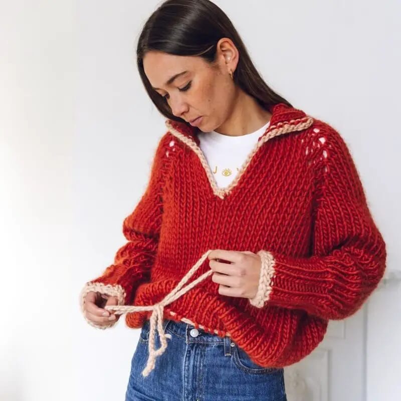 The Weekend Sweater knitting kit