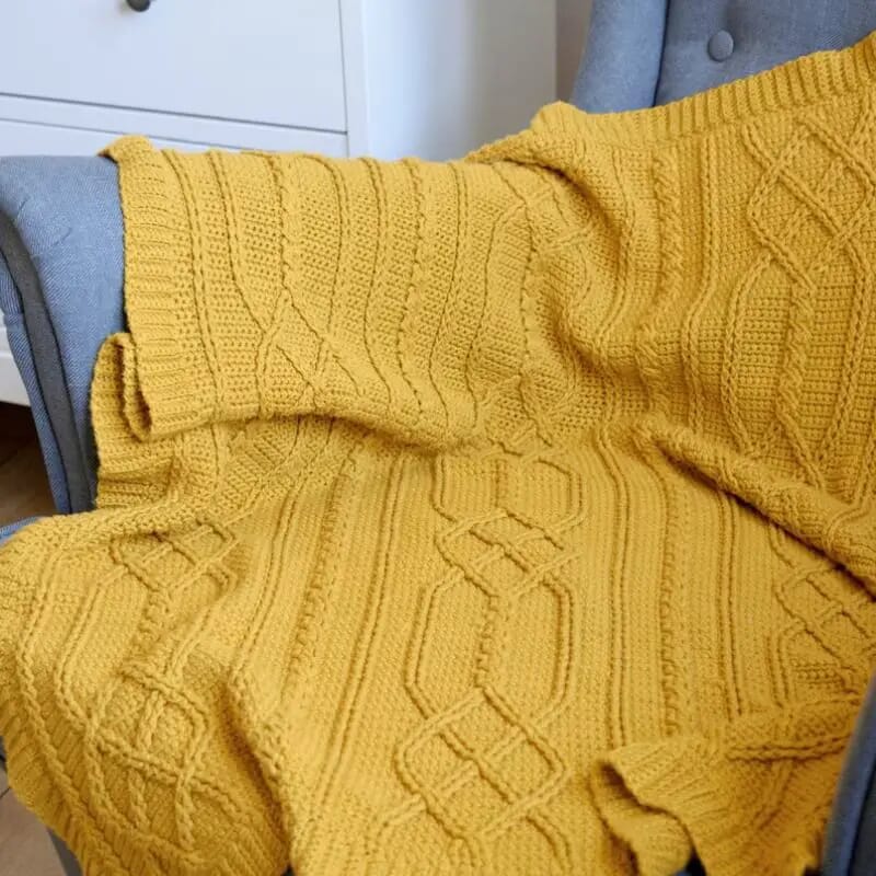 31 Free Lovely Cable Blanket Crochet Patterns (including Pictures) To 