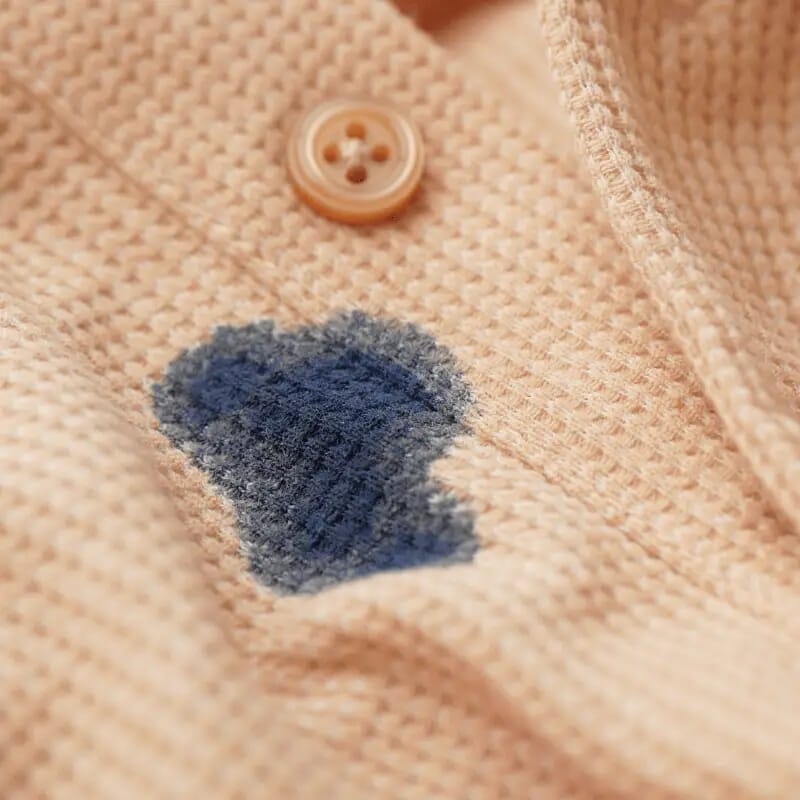 blue stains on clothes after washing