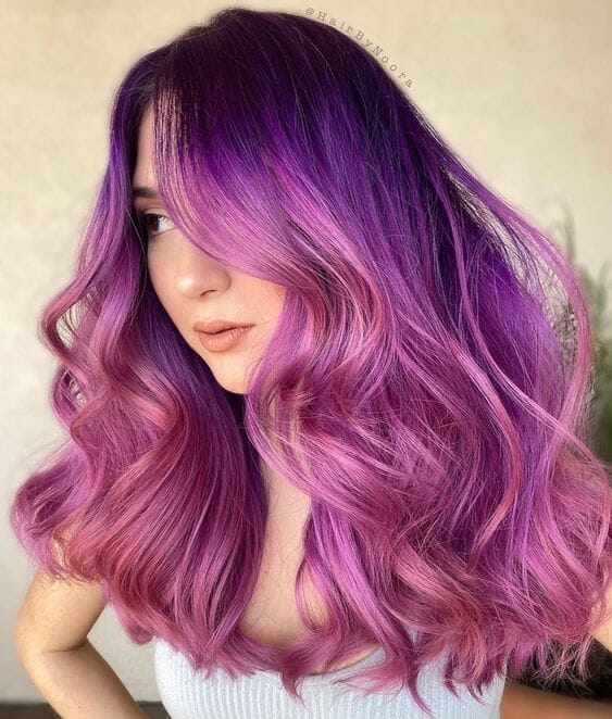 Pink And Purple Hair Color Ideas