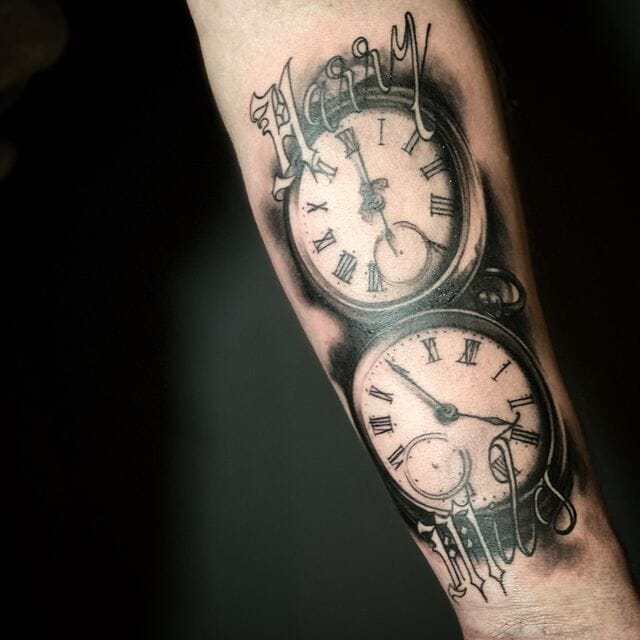 Pocket Watch Tattoos Meaning - Psycho Tats