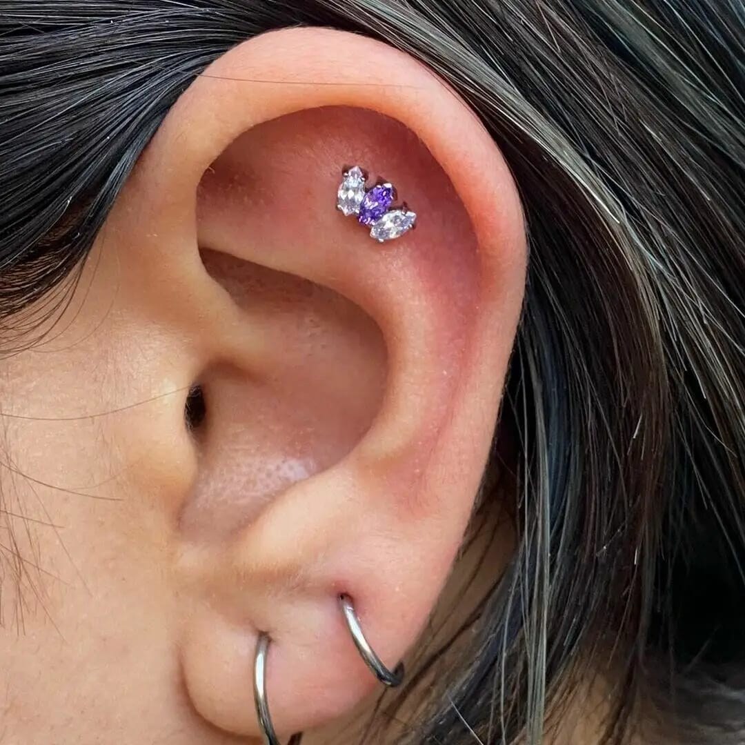 Cartilage on sale flat piercing