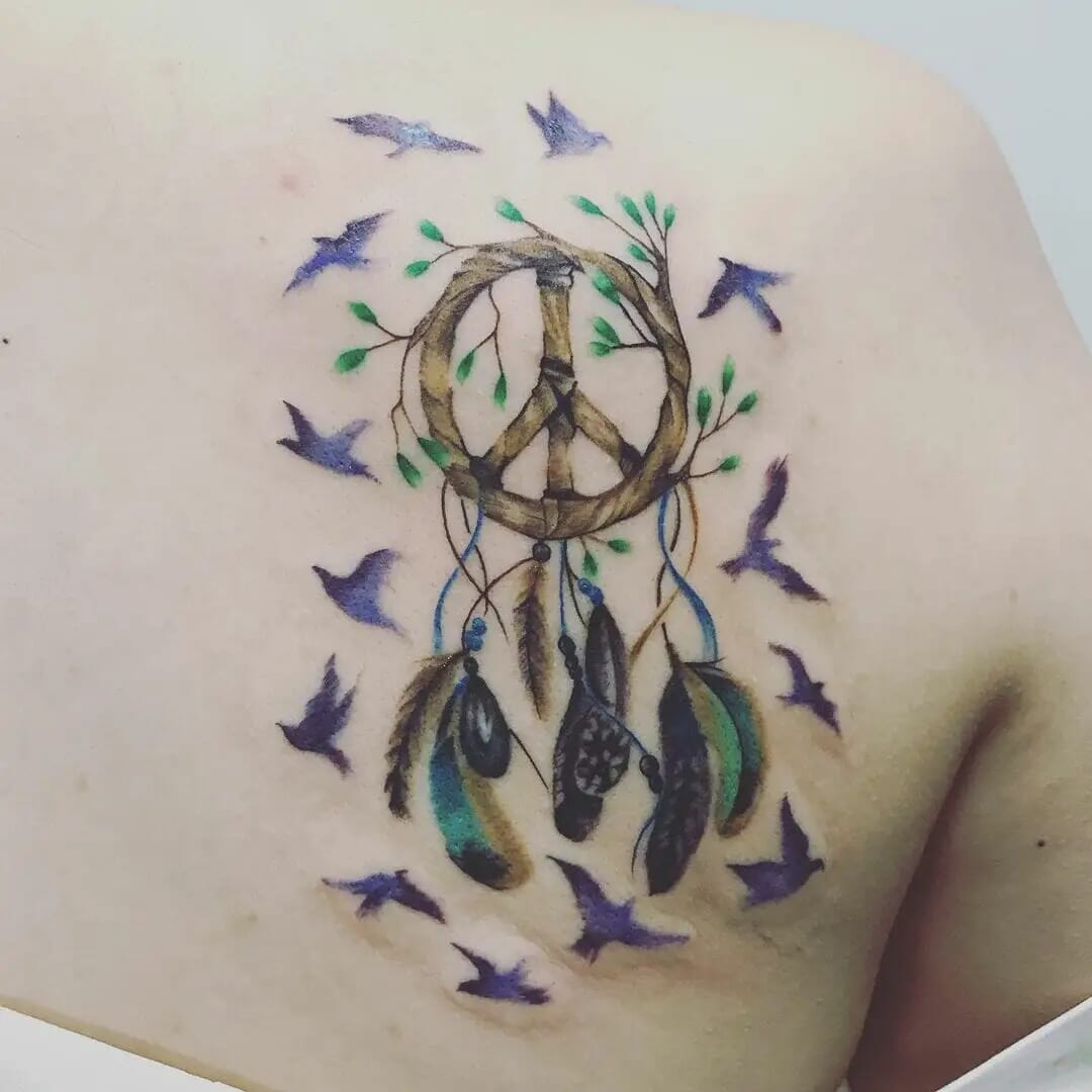 Peace Sign Tattoo Image