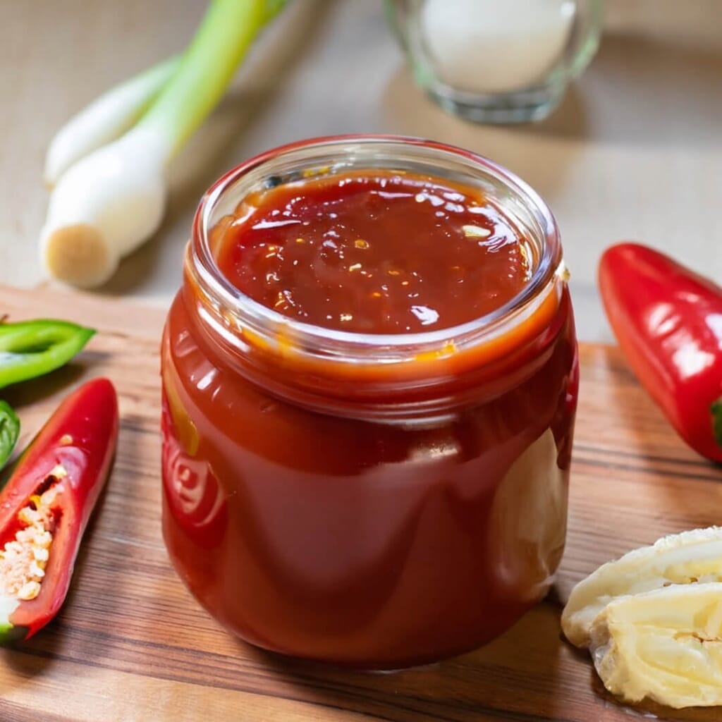 sauce in jar 