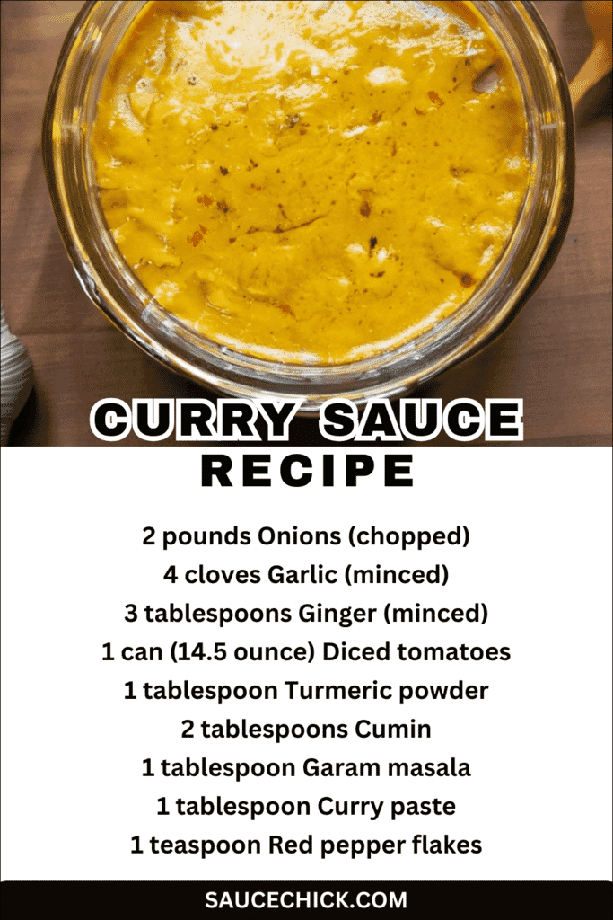 Consistency of Curry Sauce recipe