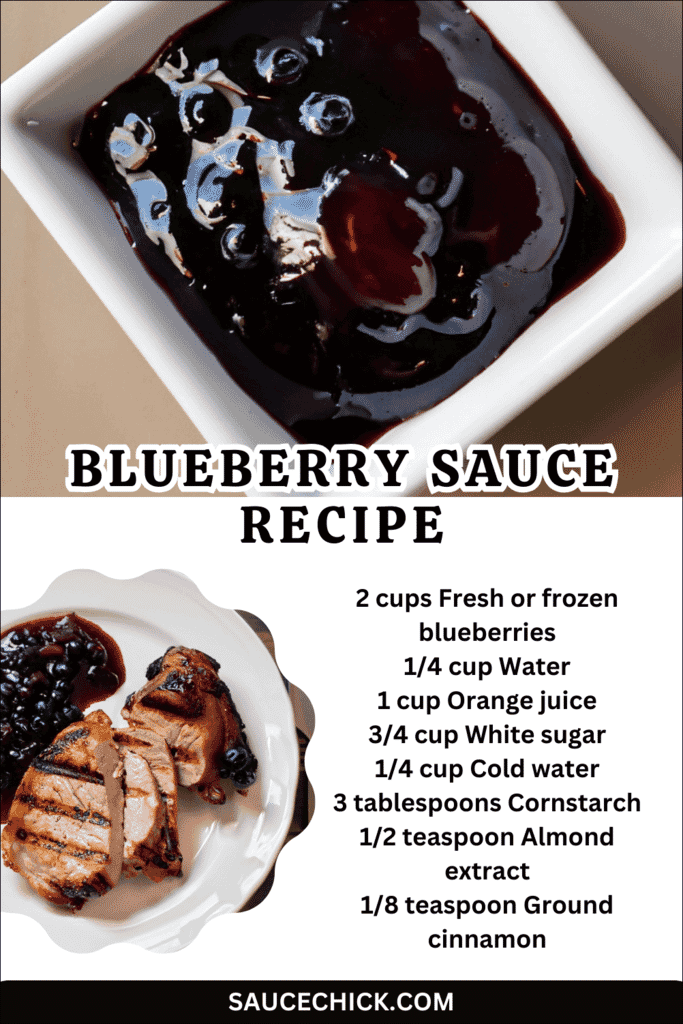 Consistency For Blueberry Sauce