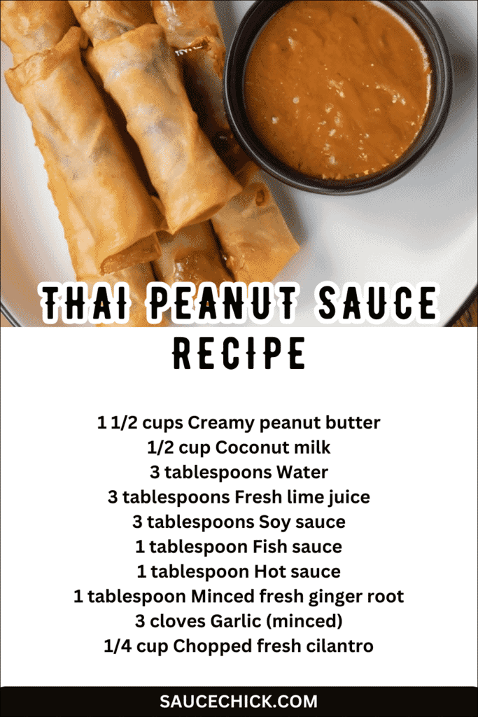  Thai Peanut Sauce 