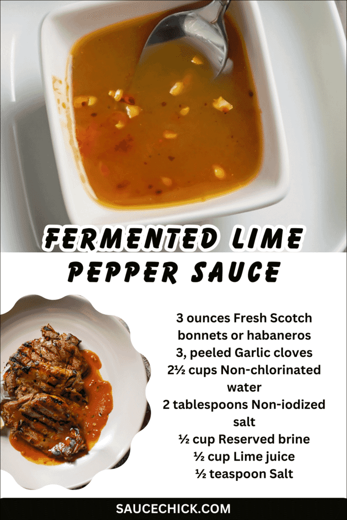 Fermented Lime Pepper Sauce 