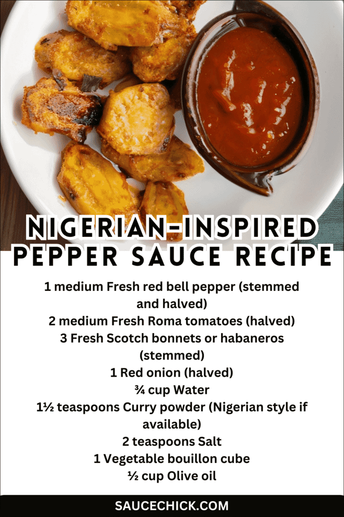 Consistency of Nigerian-Inspired Pepper Sauce Recipe