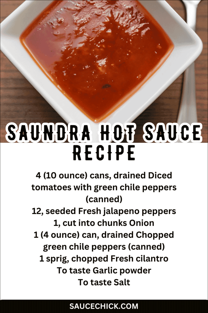 Saundra Hot Sauce Recipe
