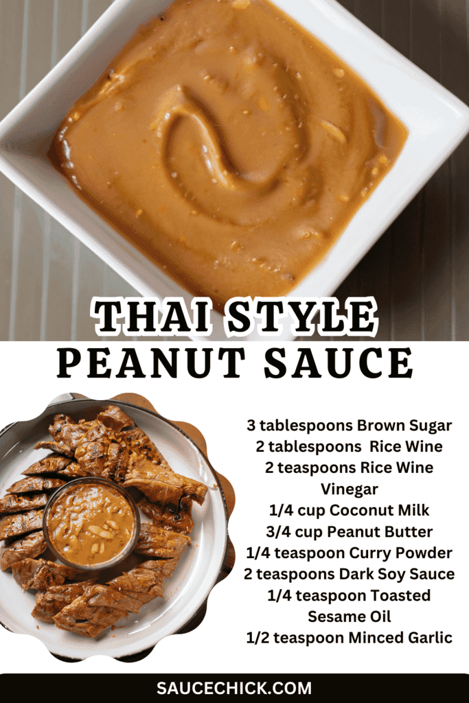 Thai Style Peanut Sauce Recipe