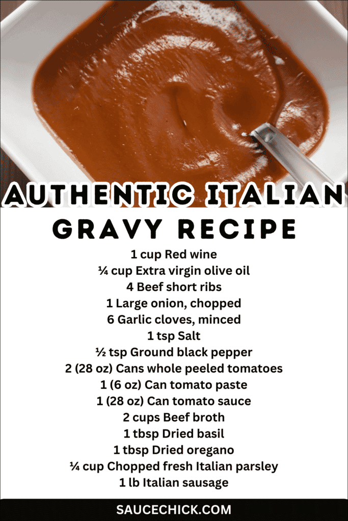 Authentic Italian Gravy Recipe