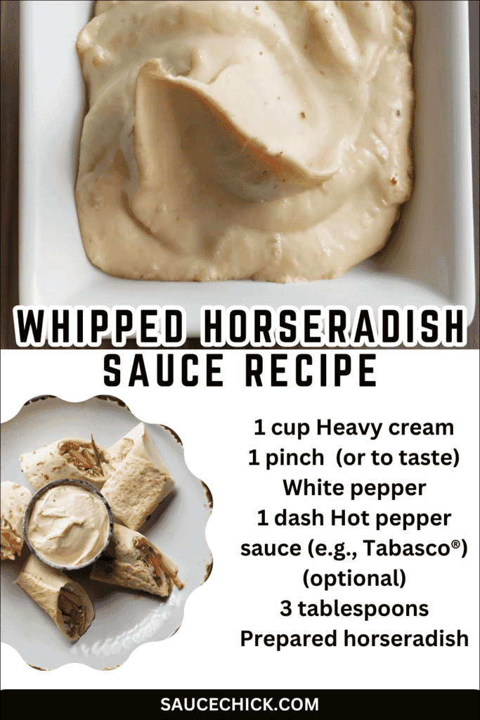 Consistency of Whipped Horseradish Sauce