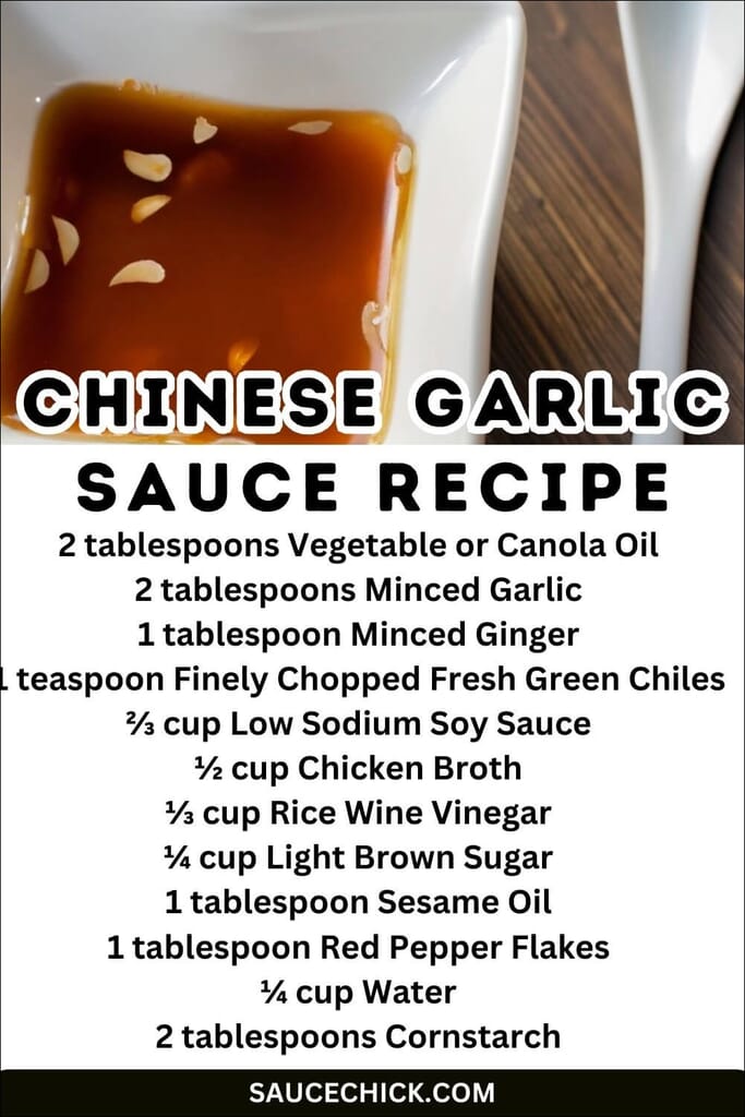 Chinese Garlic Sauce Recipe
