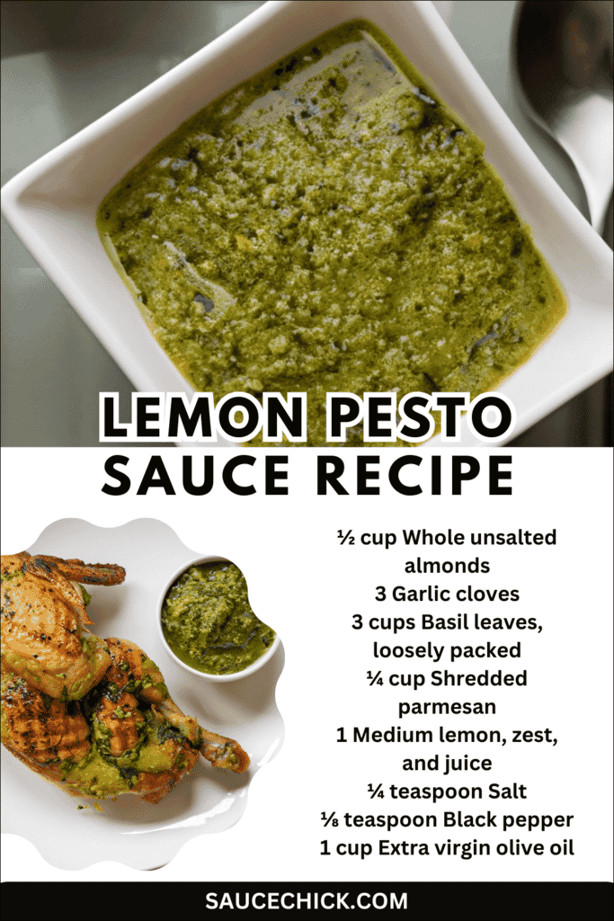 Lemon Pesto Sauce Recipe