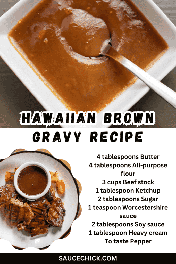 Hawaiian Brown Gravy Recipe
