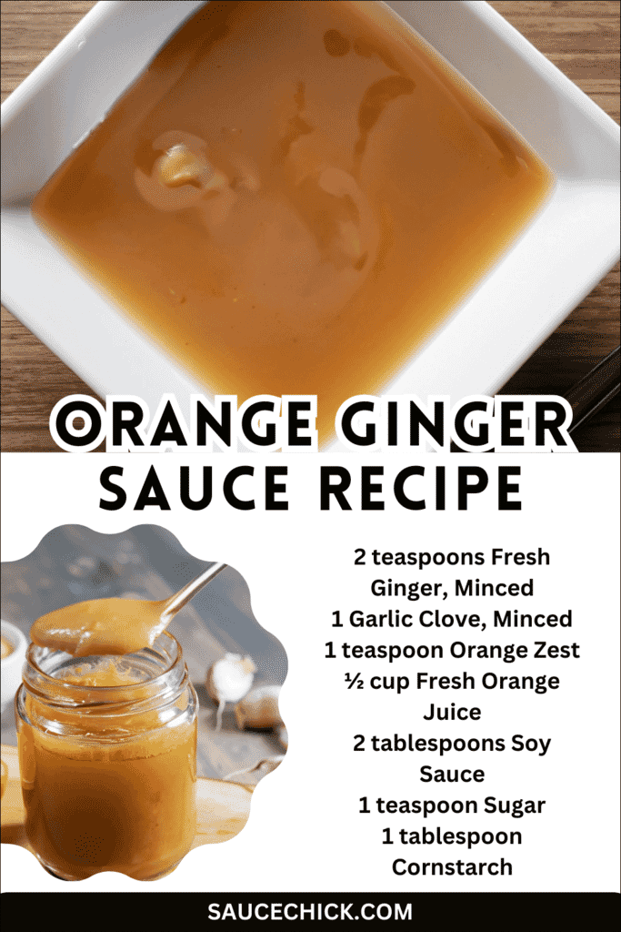 Orange Ginger Sauce Recipe