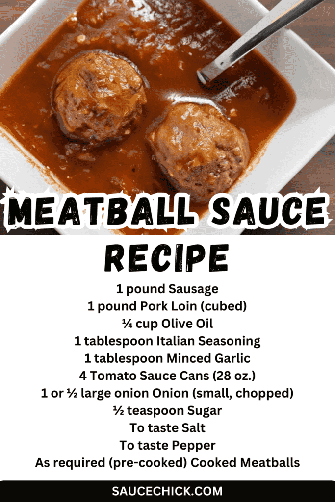 Meatball Sauce Recipe