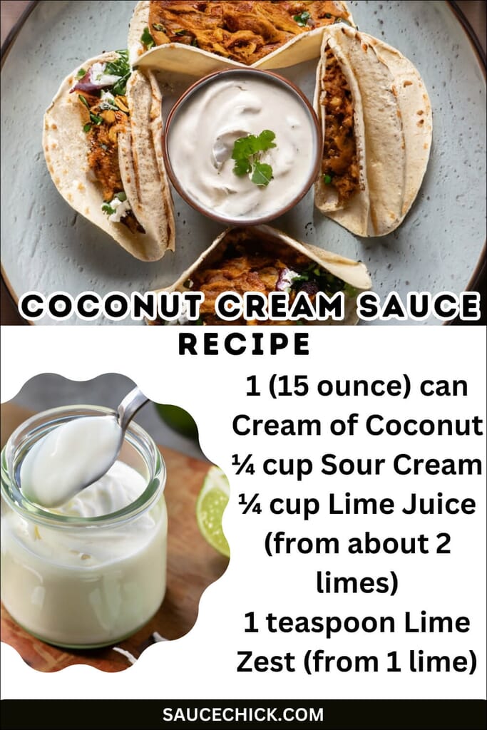 Coconut Cream Sauce Recipe