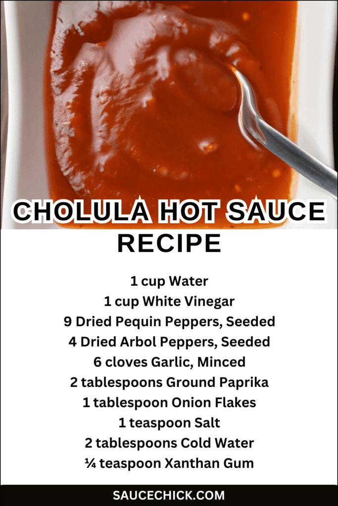 Cholula Hot Sauce Recipe