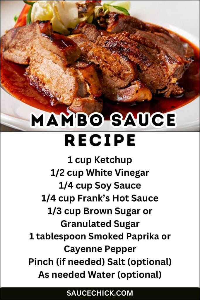 Mambo Sauce Recipe