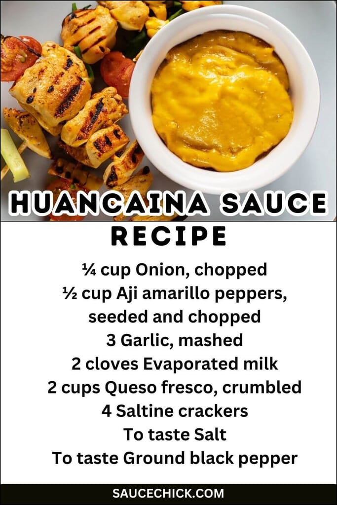 Huancaina Sauce Recipe