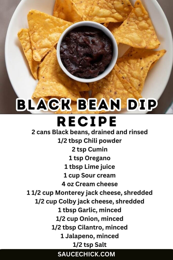 Black Bean Dip Recipe
