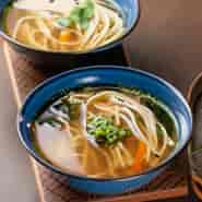 20-Minutes Miso Soup With Soba Noodles With Subtle Flavors