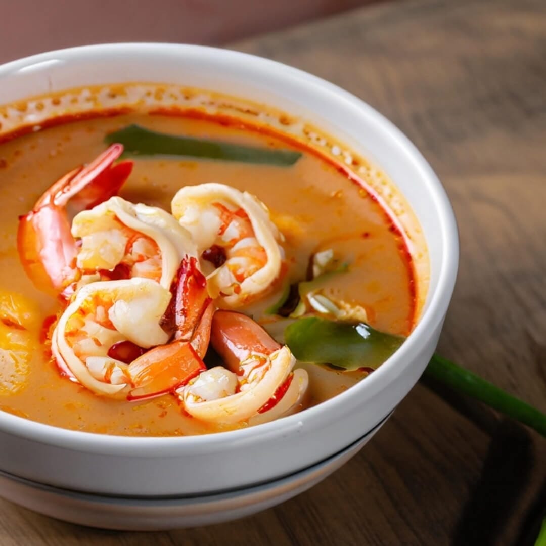 Thai Hot And Sour Shrimp Soup Made To Enjoy With Exotic Ingredients ...