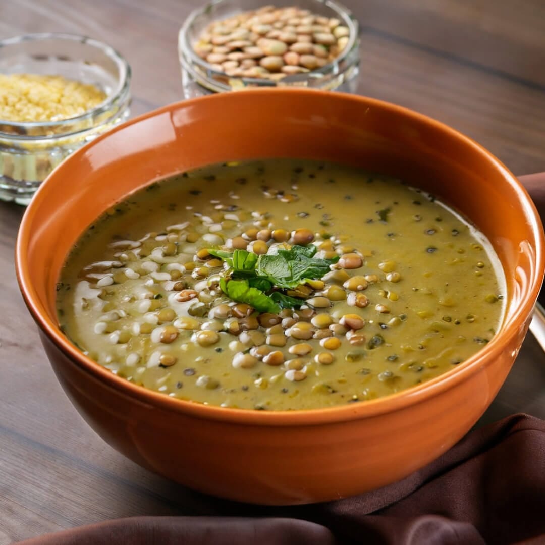 Aromatic Green Lentil Soup Recipe With Home Goodness - Soup Chick