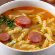 Pasta Soup With Sausage - Perfect For Dining Experience