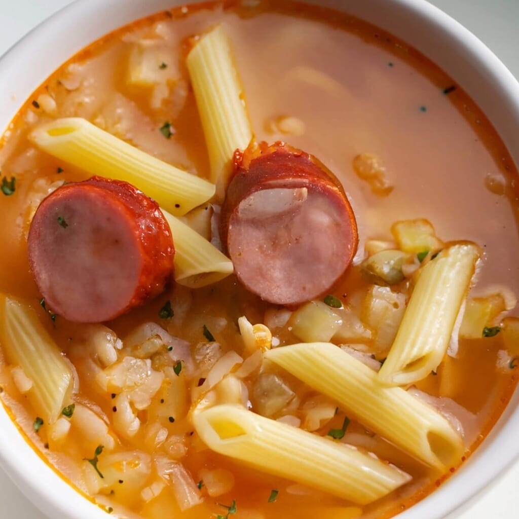Pasta Soup With Sausage