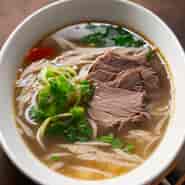 Fresh Beef Pho Soup - Traditional Vietnamese Dish