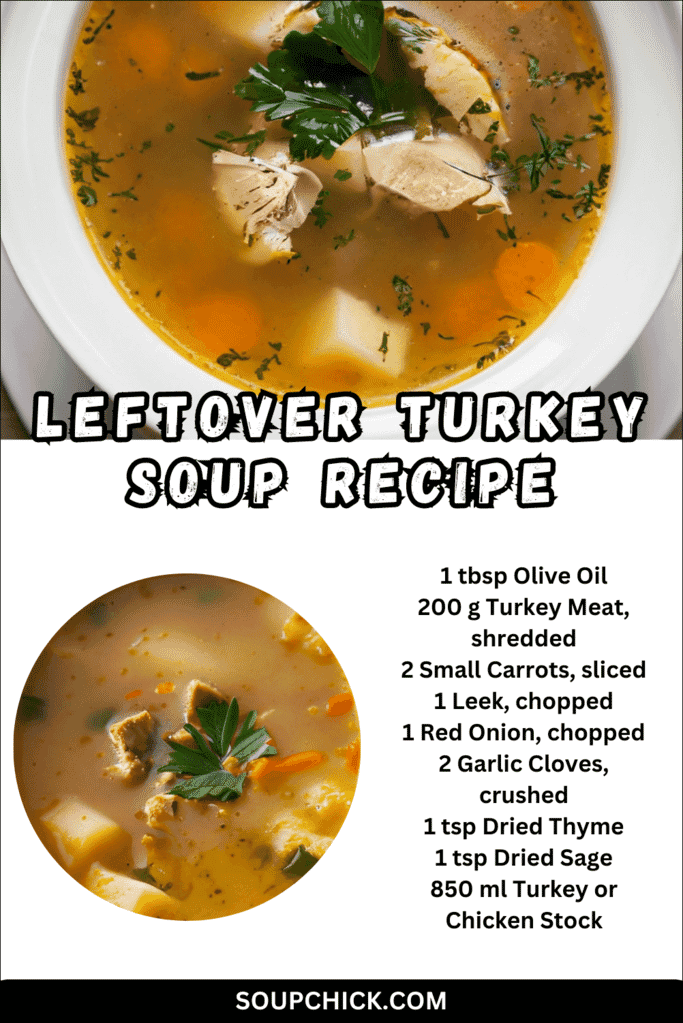 What Is Used For Garnishing leftovers with Turkey Soup Recipe
