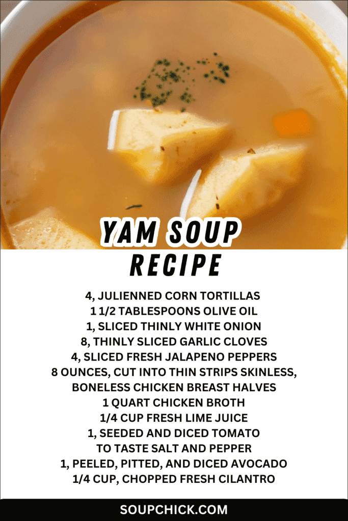 Yam Soup Recipe