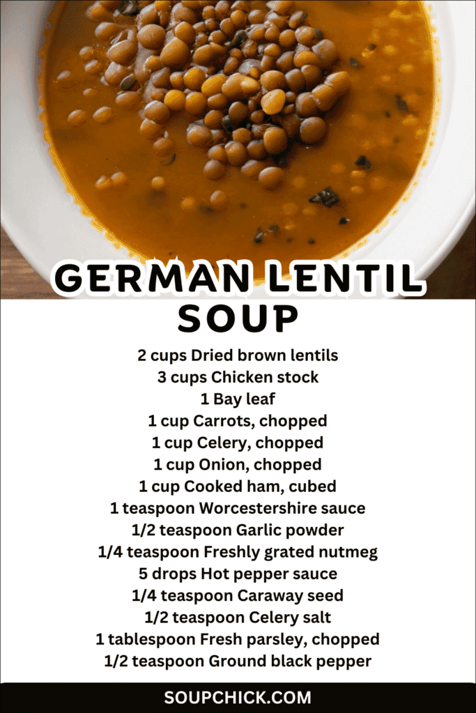 German Lentil Soup Recipe
