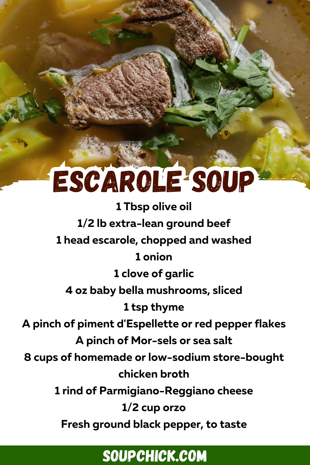 Escarole Soup Recipe