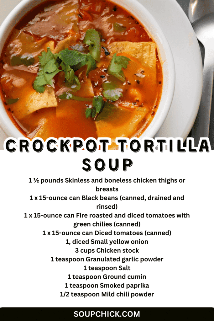 Crockpot Tortilla Soup