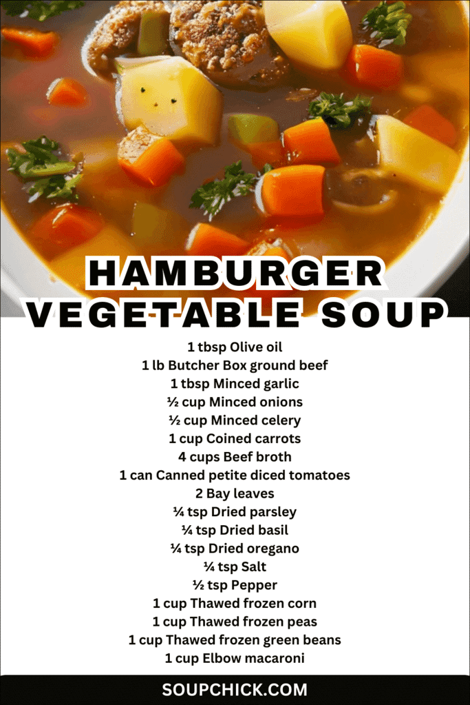 hamburger vegetable soup