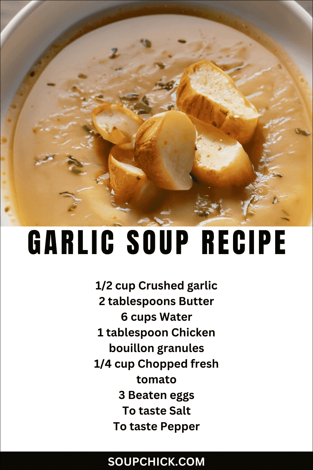 45 Minutes Roasted Garlic Soup An Aromatic Delight Soup Chick 4660