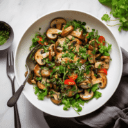 10-Minutes Mushroom Salad Recipe - A Light Course