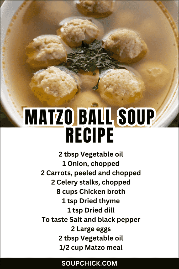 Matzo Ball Soup Recipe 