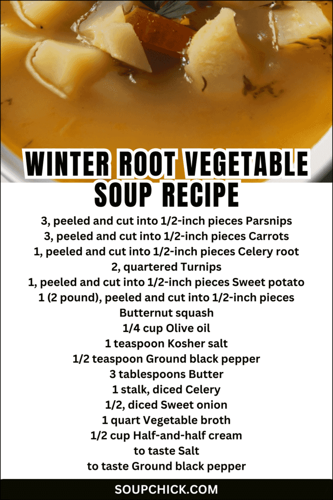 Winter Root Vegetable Soup Recipe