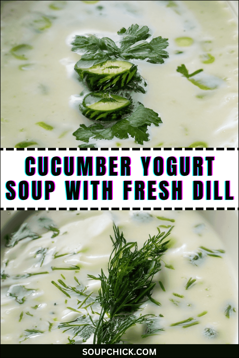 cucumber yogurt soup with fresh dill