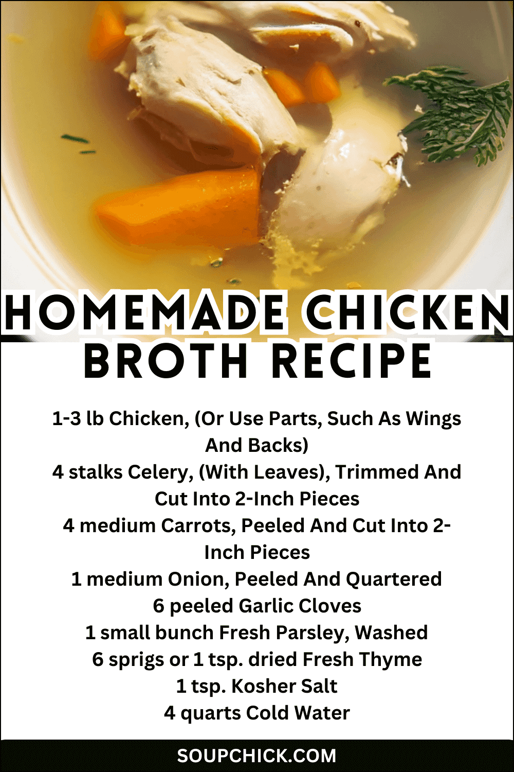 Homemade Chicken Broth Recipe