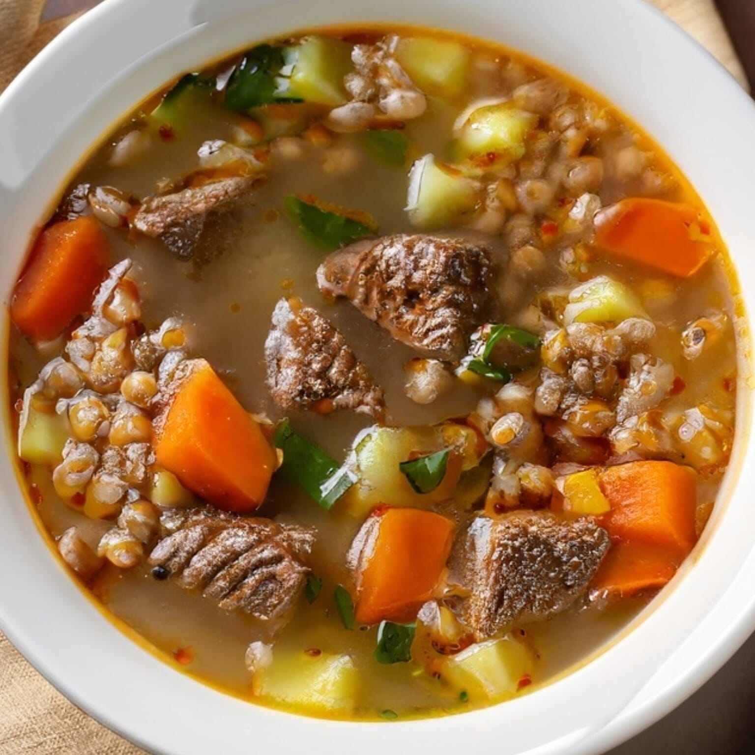 Beef Barley Vegetable Soup Recipe – A Timeless Classic Idea - Soup Chick