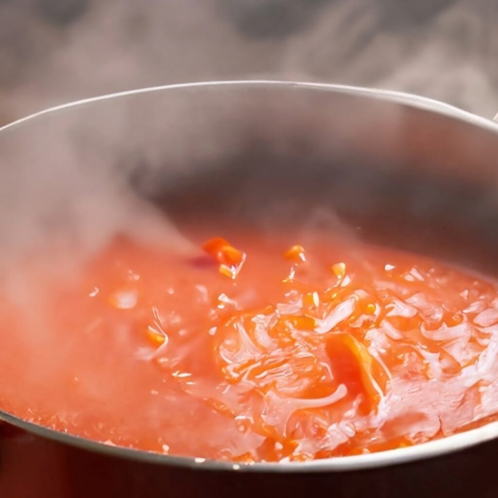 Creamy Tomato Basil Soup in Bowl