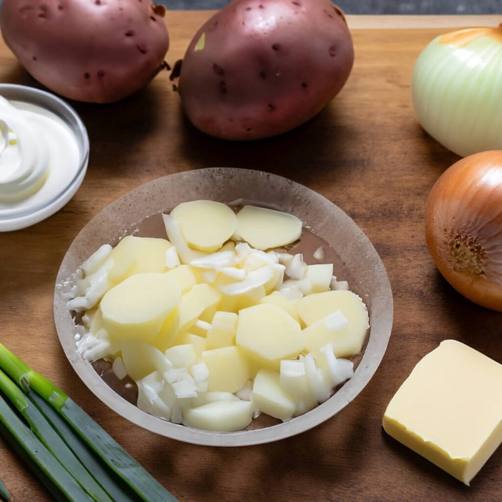 Ingredients of Potato And Onion Soup Recipe